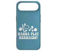 Wanna Play Mermaids? Lunettes de Natation Amusantes avec Tuba Bulles Coque pour iPhone Air