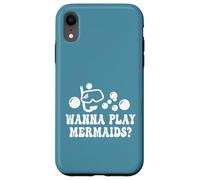 Wanna Play Mermaids? Lunettes de Natation Amusantes avec Tuba Bulles Coque pour iPhone XR