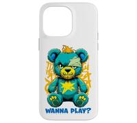 Wanna Play Ours en Peluche Effrayant Motif Street Art Coque pour iPhone 14 Pro Max