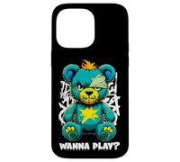 Wanna Play Ours en Peluche Effrayant Motif Street Art Coque pour iPhone 14 Pro Max