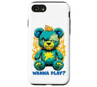 Wanna Play Ours en Peluche Effrayant Motif Street Art Coque pour iPhone SE (2020) / 7/8
