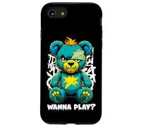 Wanna Play Ours en Peluche Effrayant Motif Street Art Coque pour iPhone SE (2020) / 7/8