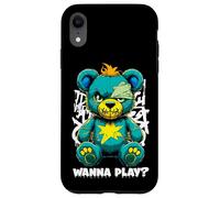Wanna Play Ours en Peluche Effrayant Motif Street Art Coque pour iPhone XR