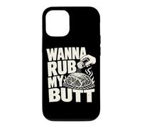 Wanna Rub My Butt Pitmaster Pork Shoulder Grill Blague Coque pour iPhone 12/12 Pro
