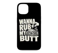 Wanna Rub My Butt Pitmaster Pork Shoulder Grill Blague Coque pour iPhone 13