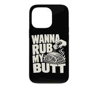 Wanna Rub My Butt Pitmaster Pork Shoulder Grill Blague Coque pour iPhone 13 Pro