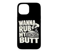 Wanna Rub My Butt Pitmaster Pork Shoulder Grill Blague Coque pour iPhone 15