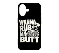 Wanna Rub My Butt Pitmaster Pork Shoulder Grill Blague Coque pour iPhone 17
