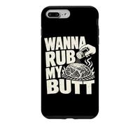 Wanna Rub My Butt Pitmaster Pork Shoulder Grill Blague Coque pour iPhone 7 Plus/8 Plus