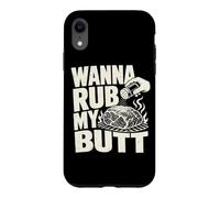 Wanna Rub My Butt Pitmaster Pork Shoulder Grill Blague Coque pour iPhone XR