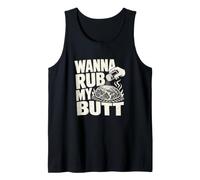Wanna Rub My Butt Pitmaster Pork Shoulder Grill Blague Débardeur