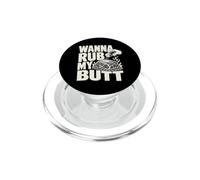 Wanna Rub My Butt Pitmaster Pork Shoulder Grill Blague PopSockets PopGrip pour MagSafe