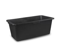 Wanne à mortier angulaire 65L pour chantier, maison, jardin - Bac à mortier - Seau de maçon extrêmement stable avec fond renforcé (1 pièce, 65 litres)