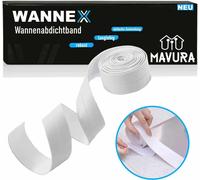 WANNEX Bande d'étanchéité pour baignoire Bande d'étanchéité pour salle de bain, douche Bande d'étanchéité pour baignoire autocollante 5m