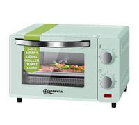 WANNYTON Mini Four 10L, 650W, Four Électrique avec Minuterie Réglable Jusqu'à 60 min, Température entre 100-230°C, Grille de Cuission