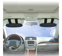 WANPOOL Extension de Pare-Soleil Universel Argenté pour Voitures, Camions et Utilitaires - Pare-Soleil Anti-reflet et Anti-éblouissement pour Conducteur et Passagers - 2 Pièces