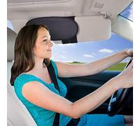 WANPOOL Extension de Pare-soleil Universel Argenté pour Voitures, Camions et Utilitaires - Pare-soleil Anti-reflet et Anti-éblouissement pour Conducteur et Passagers