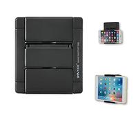 WANPOOL Support mural pour téléphones et tablettes, s'adapte sur des surfaces lisses et rugueuses (noir)