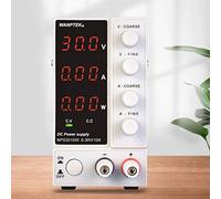 Wanptek NPS3010W Bloc d'alimentation de laboratoire réglable 30 V 10 A Alimentation DC avec affichage LED à 3 niveaux, tension et courant régulés