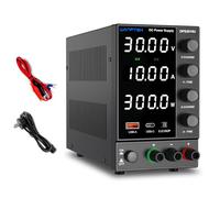 WANPTEK POWER Alimentation de Laboratoire 30V 10A, Bloc d’Alimentation DC Réglable avec Écran LED 4 Chiffres, Ports USB-A/Type-C et Fonction OCP, Haute Précision