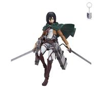 WANSHI Figurine d'action Attack On Titan, Mikasa Ackerman Action Figure Sculptures Jouets à collectionner Jouet Anime Statue nendoroid pour fan d'anime