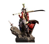 WANSHI One Piece Luffy Dracule Mihawk Statue, 15 cm PVC Figure Personnage en Forme Action Jouets (Pas de boîte de Couleur) FRWS0001