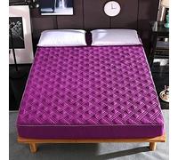 Wanshiok Breatch Matelas supérieur Protecteur, Couleurs de Couleur Couleur Couche des Matelas de lit épaissis tobogle