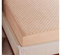 Wanshiok Mattreux supérieur Respirant Protecteur, Matelas de lit de Couleur Unie en Polyester Fibre brossé Materifère en Relief Cover à poussière Babies, Femmes, Animaux de Compagnie, âgés, Chameau,