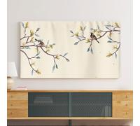 Wansiman Couverture de Télévision Protection,TV Housse Anti-poussière Housse de Protection Universelle,Cache-PoussièRe pour TéLéViseur éLastique,Respirant,Dissipation,pour TV de 22 à 70 Pouces