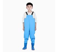 Wansiman Cross Water Poitrine Waders,Water Cuissardes de pêche,Pantalon de Pataugeoire avec des Bottes,imperméable,Respirant,Unisexe,Enfant,pour Pêche à la Mouche,Aventures en Plein Air