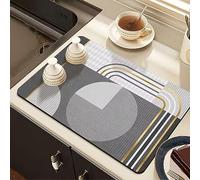 Wansiman Tapis CafetièRe,Tapis De Café,Tapis D'éGouttement Machine à Café,Support Machine A Cafe,Flexible Et Durable,Anti Vibration,pour Robot MéNager Tapis en Silicone pour Moulin à Café