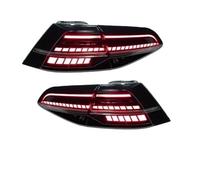 WANSONGHUI Ensemble De Feux Arrière Pour Golf 2013-2021 Pour MK7 2018-2021 Pour MK7.5 Assemblage De Feux Arrière Mise À Niveau Streamer(Black 13-17 For LED)