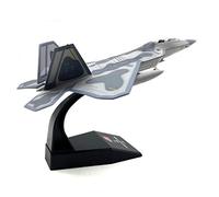WANSUPYIN Modèle de chasseur furtif en alliage 2023 à l'échelle 1/100 US F22 Raptor Stealth Fighter Simulation militaire moulé sous pression Modèle d'aviation pour cadeau de collection