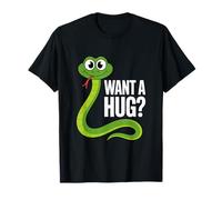 Want a Hug Snake - Drôle de Serpent de Dessin animé pour Amoureux des Reptiles T-Shirt