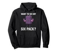 Want to See My Six Pack de Briques de Construction Violettes Sweat à Capuche