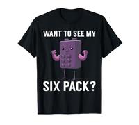 Want to See My Six Pack de Briques de Construction Violettes T-Shirt