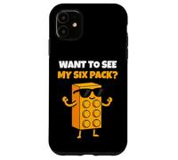 Want to See My Six Pack Funny Bricks Lover Master Builder Coque pour iPhone 11