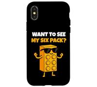 Want to See My Six Pack Funny Bricks Lover Master Builder Coque pour iPhone X/XS