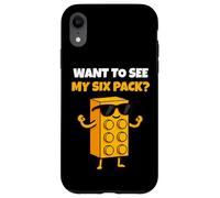 Want to See My Six Pack Funny Bricks Lover Master Builder Coque pour iPhone XR