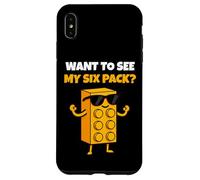 Want to See My Six Pack Funny Bricks Lover Master Builder Coque pour iPhone XS Max