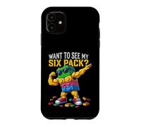 Want to See My Six Pack Funny Kids Boys Master Builder Coque pour iPhone 11