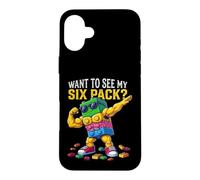 Want to See My Six Pack Funny Kids Boys Master Builder Coque pour iPhone 16 Plus