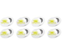 Wantalis Clips magnétiques Porte dossard Adulte Unisexe, Blanc, Taille Unique (Lot de 2)