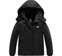Wantdo Manteau Pour Fille d'hiver Imperméable Snowboard Parka Noir 140-146