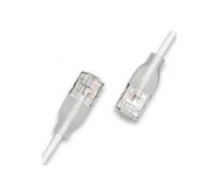 WANTEC Patchkabel UTP CAT6a eGlow d 2.8mm 10.00m weiß - CAT 6a - UTP (7410)