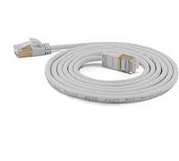 wantecWire 7188 Extra Fine Câble Patch RJ45 avec Top Qualité Gris