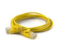 wantecWire Câble Patch Extra Fin Cat.6 UTP Jaune Longueur 0,2 m