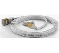 wantecWire Extra Flat Patch Cable CAT.6 FTP Shielded white White Länge 3m