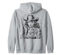 Wanted and Wild Cowgirl Vibe Retro Western Art Sweat à Capuche