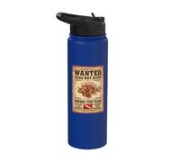 Wanted Dead Not Alive | Récompense Tacos de poisson Stainless Steel Insulated Water Bottle